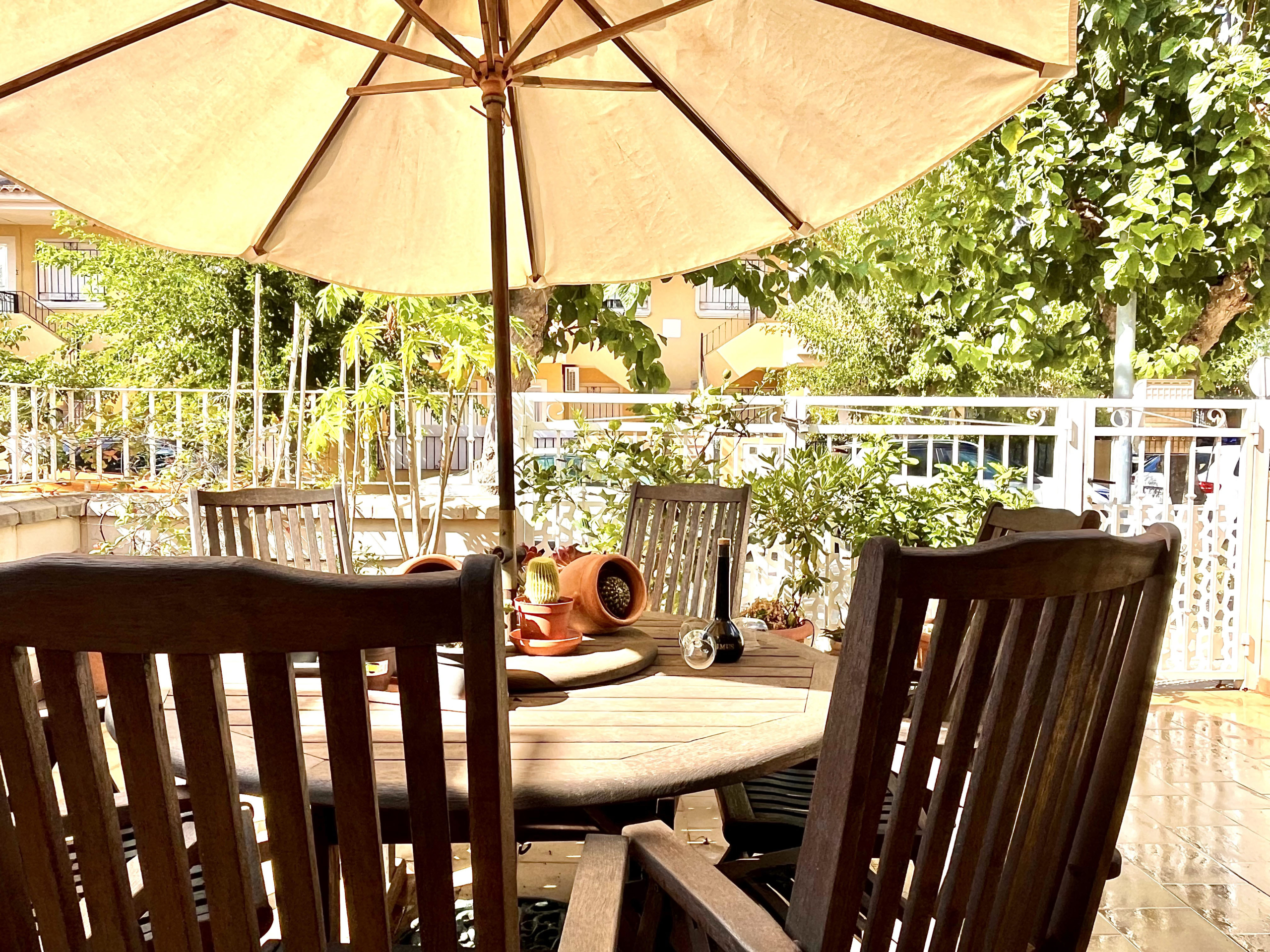 Front view of fully furnished 4 bedroom semi-detached house for sale in Los Narejos, Los Alcázares by Levante Properties.