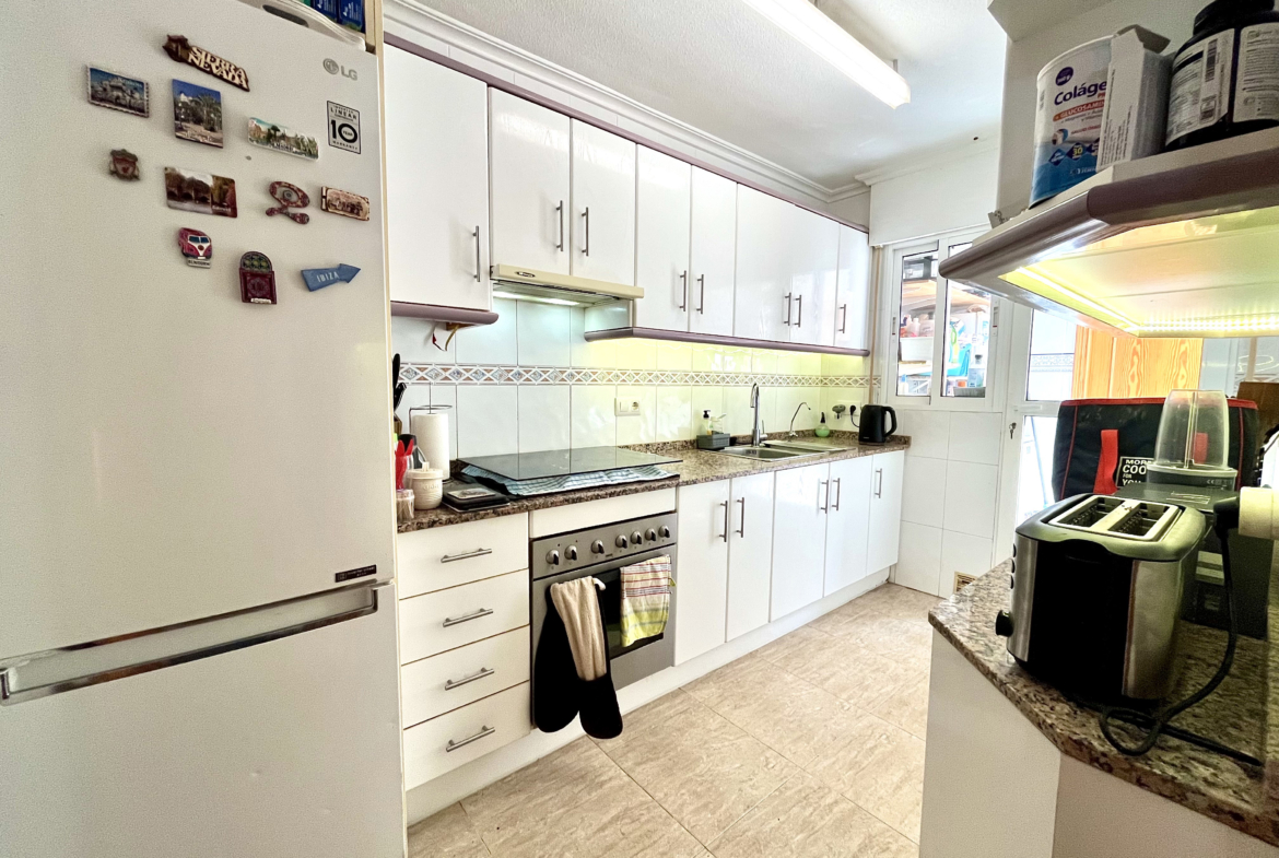 Fully equipped kitchen in semi-detached house for sale in Los Narejos by Levante Properties.