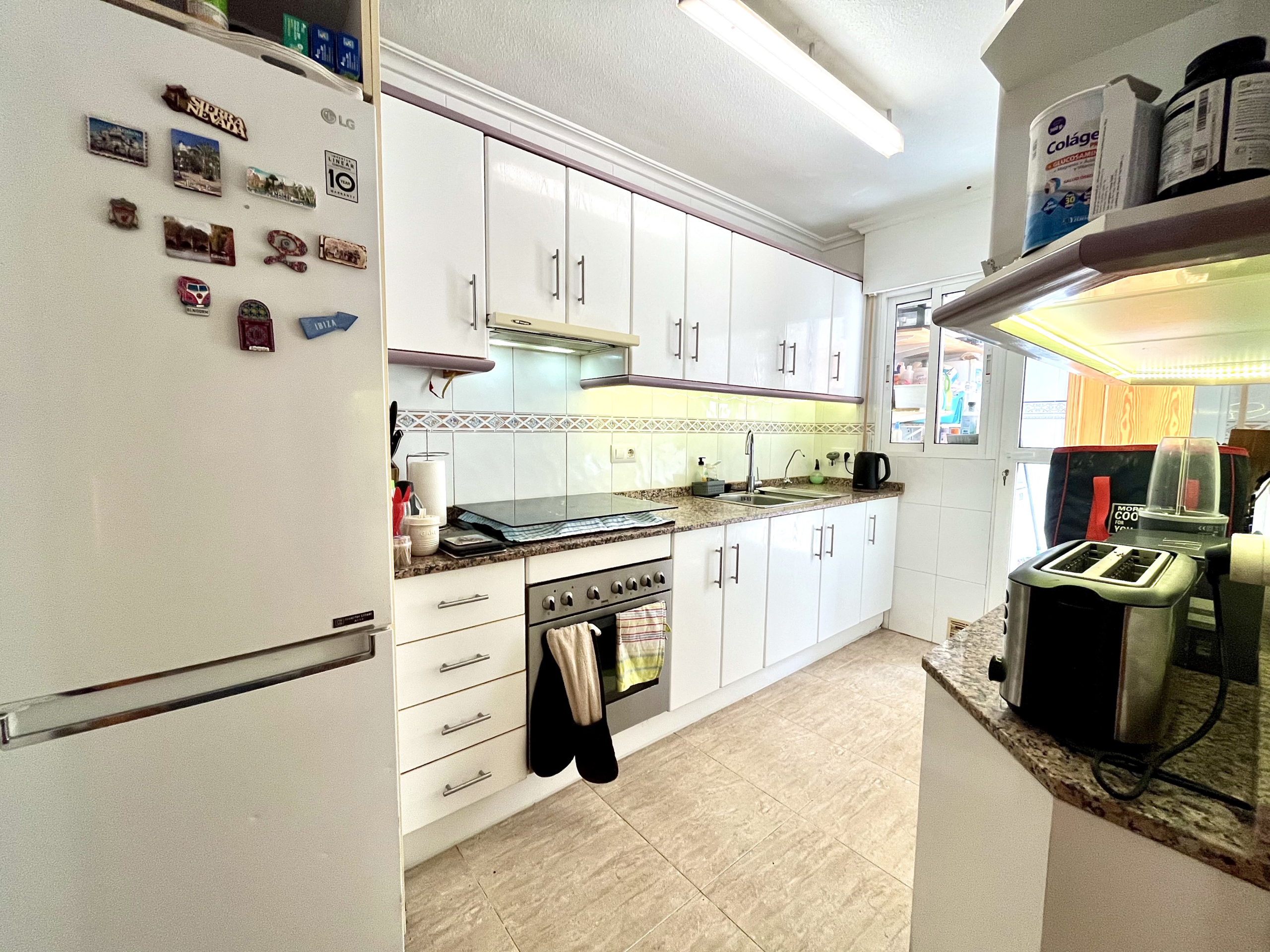 Fully equipped kitchen in semi-detached house for sale in Los Narejos by Levante Properties.