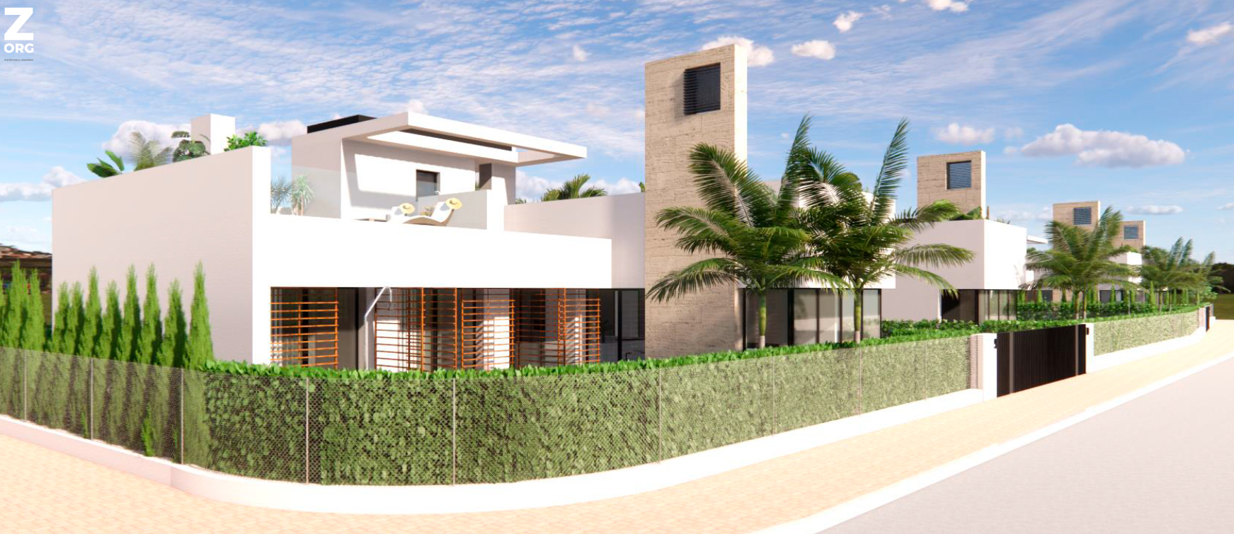 Street view of Levansur Home VII Villa at Santa Rosalia Lake – Levante Properties