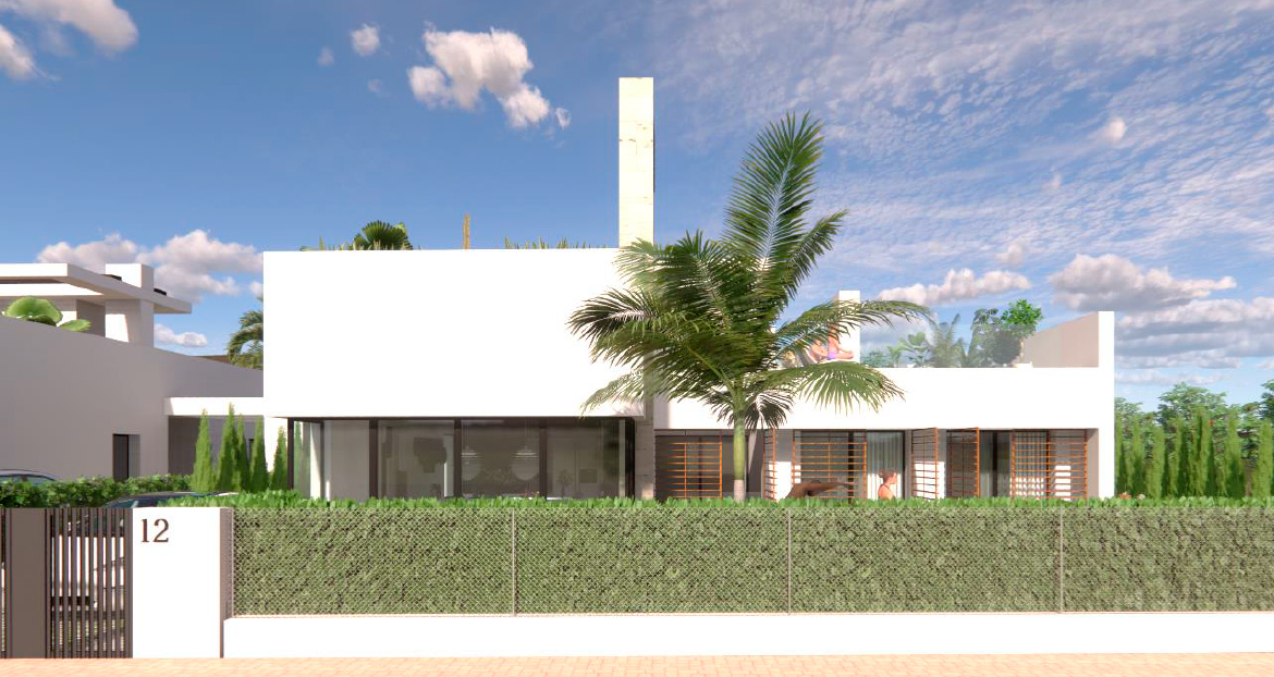 Street view of Levansur Home VII Villa at Santa Rosalia Lake – Levante Properties