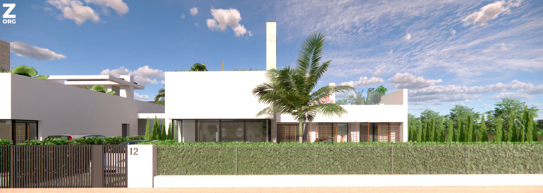 Street view of Levansur Home VII Villa at Santa Rosalia Lake – Levante Properties