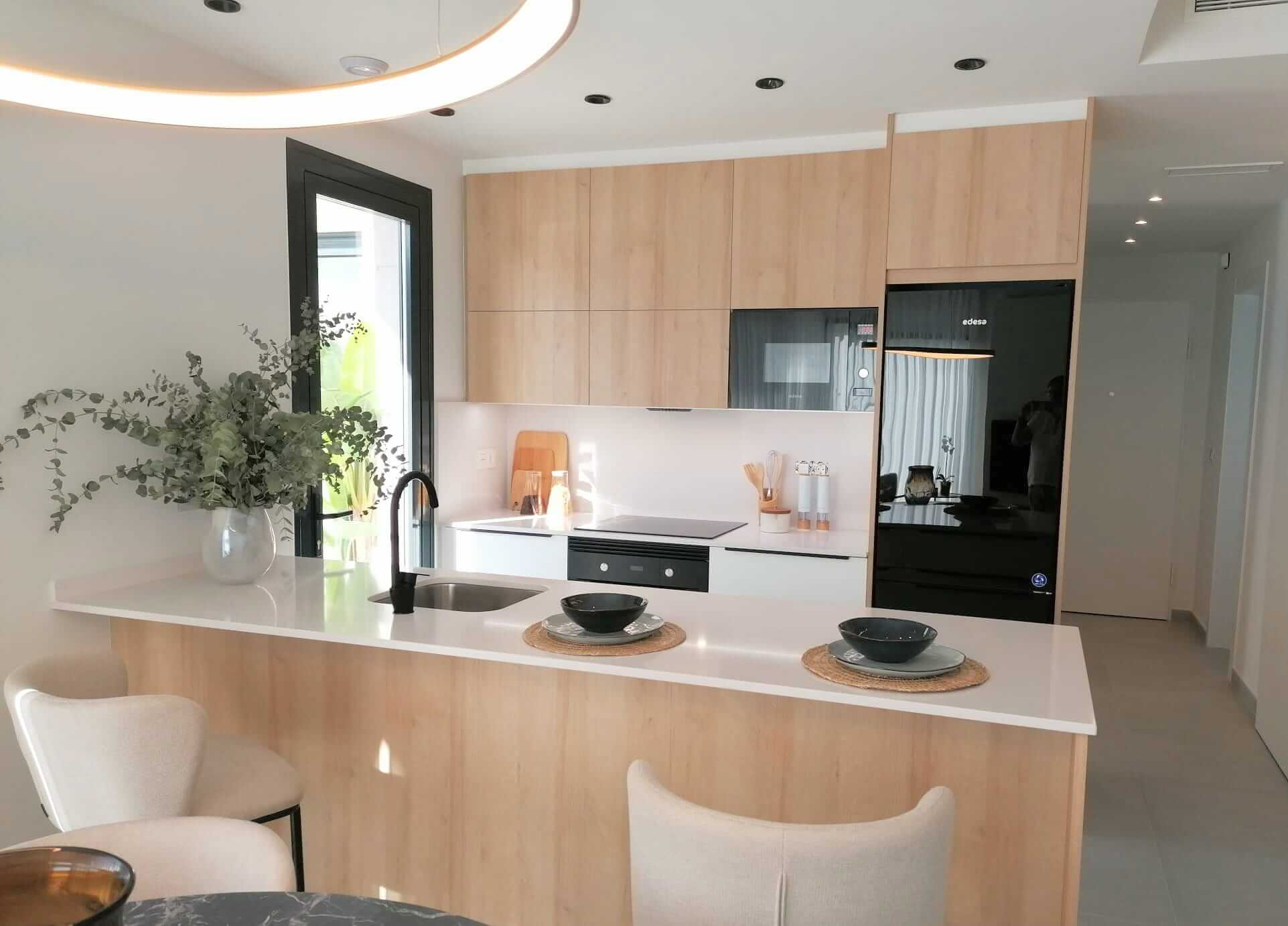 Fully equipped modern kitchen in Tindra Villas at Roda Golf by Levante Properties