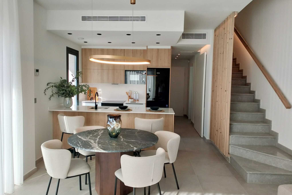 Fully equipped modern kitchen in Tindra Villas at Roda Golf by Levante Properties