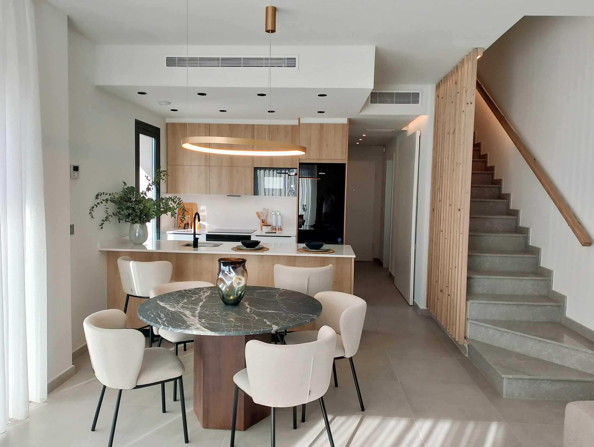 Fully equipped modern kitchen in Tindra Villas at Roda Golf by Levante Properties