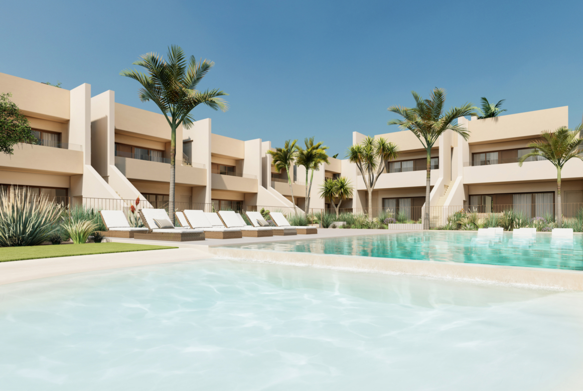 Communal pool at Roda Residences marketed by Levante Properties