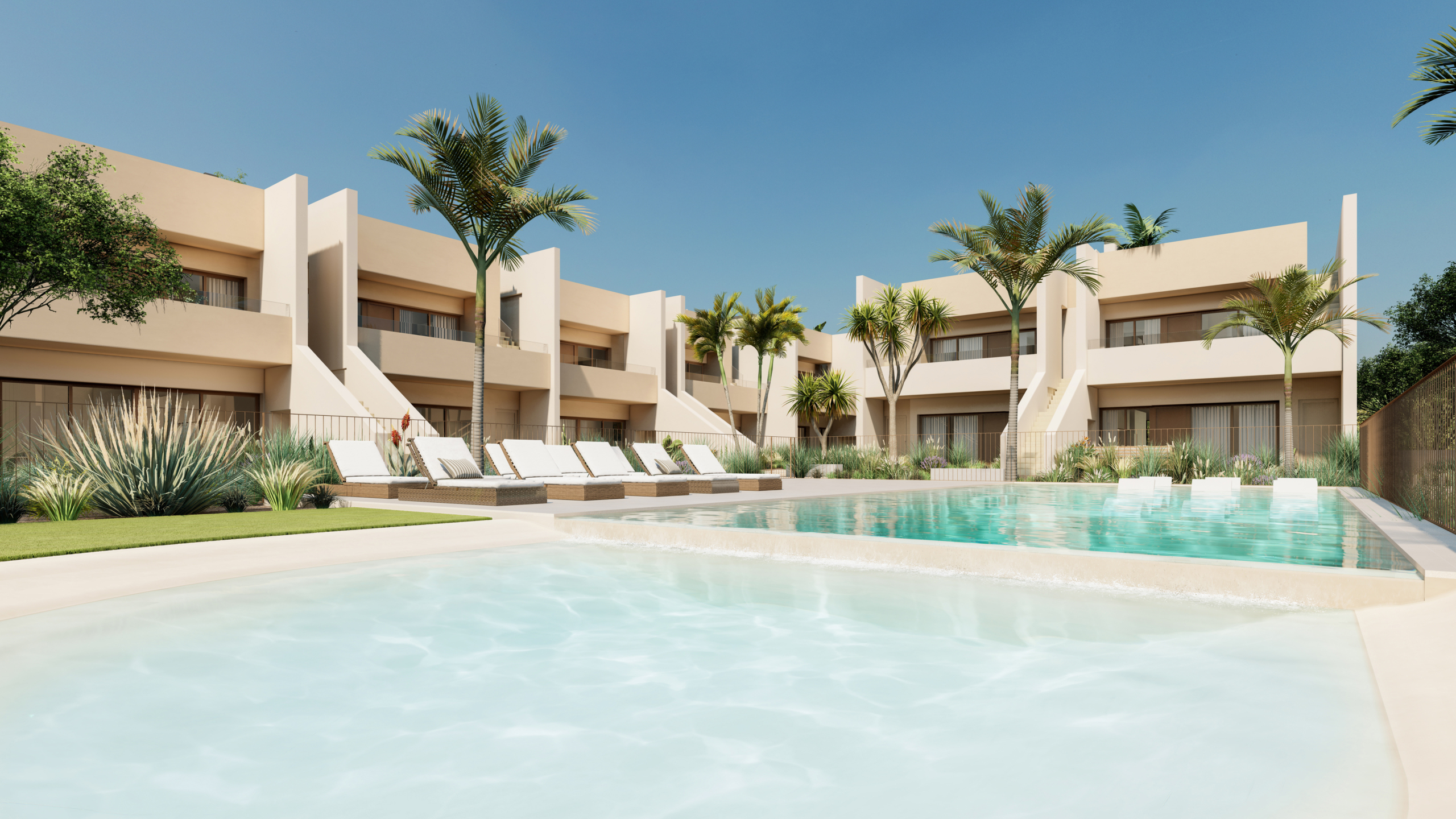 Communal pool at Roda Residences marketed by Levante Properties