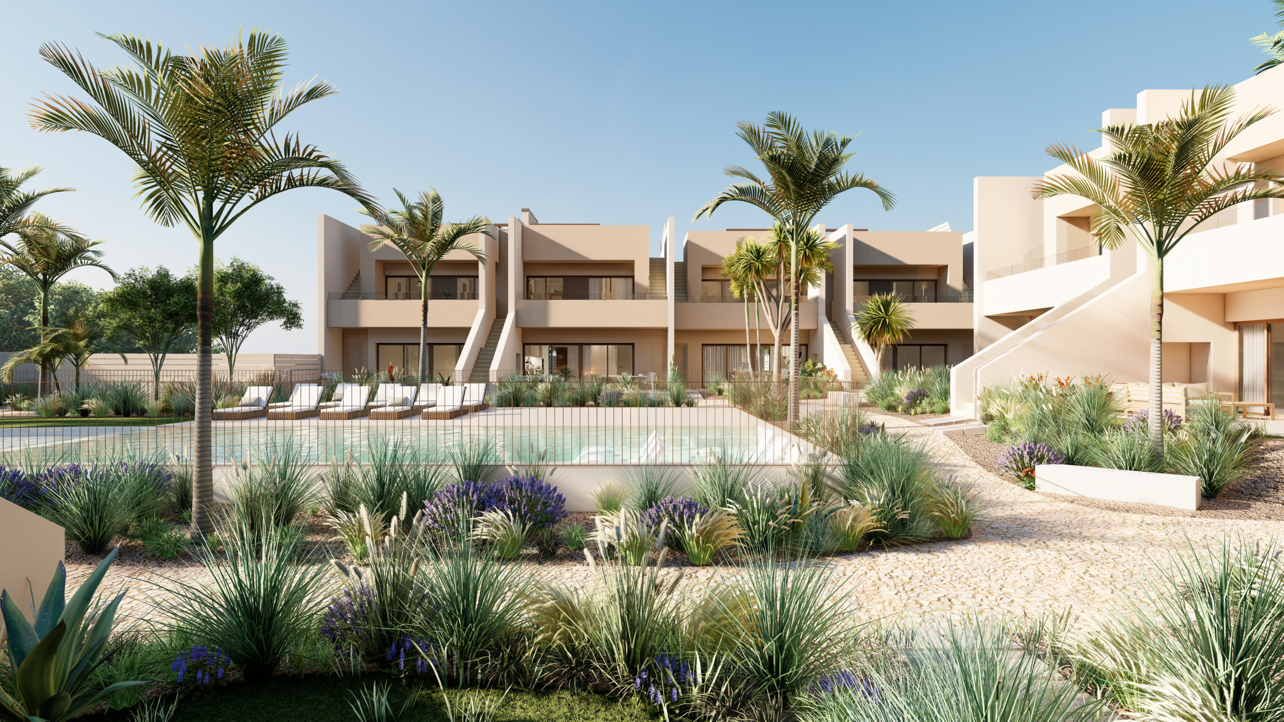 Communal pool at Roda Residences marketed by Levante Properties