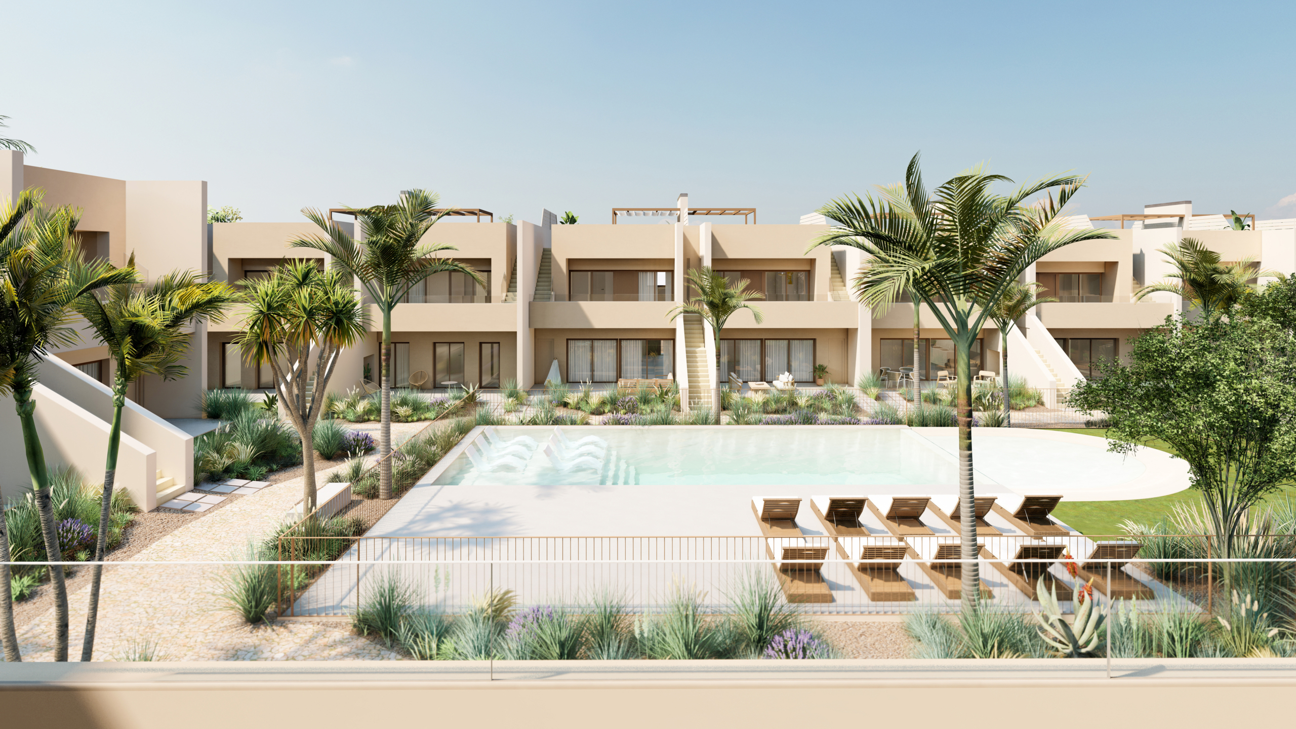 Communal pool at Roda Residences marketed by Levante Properties