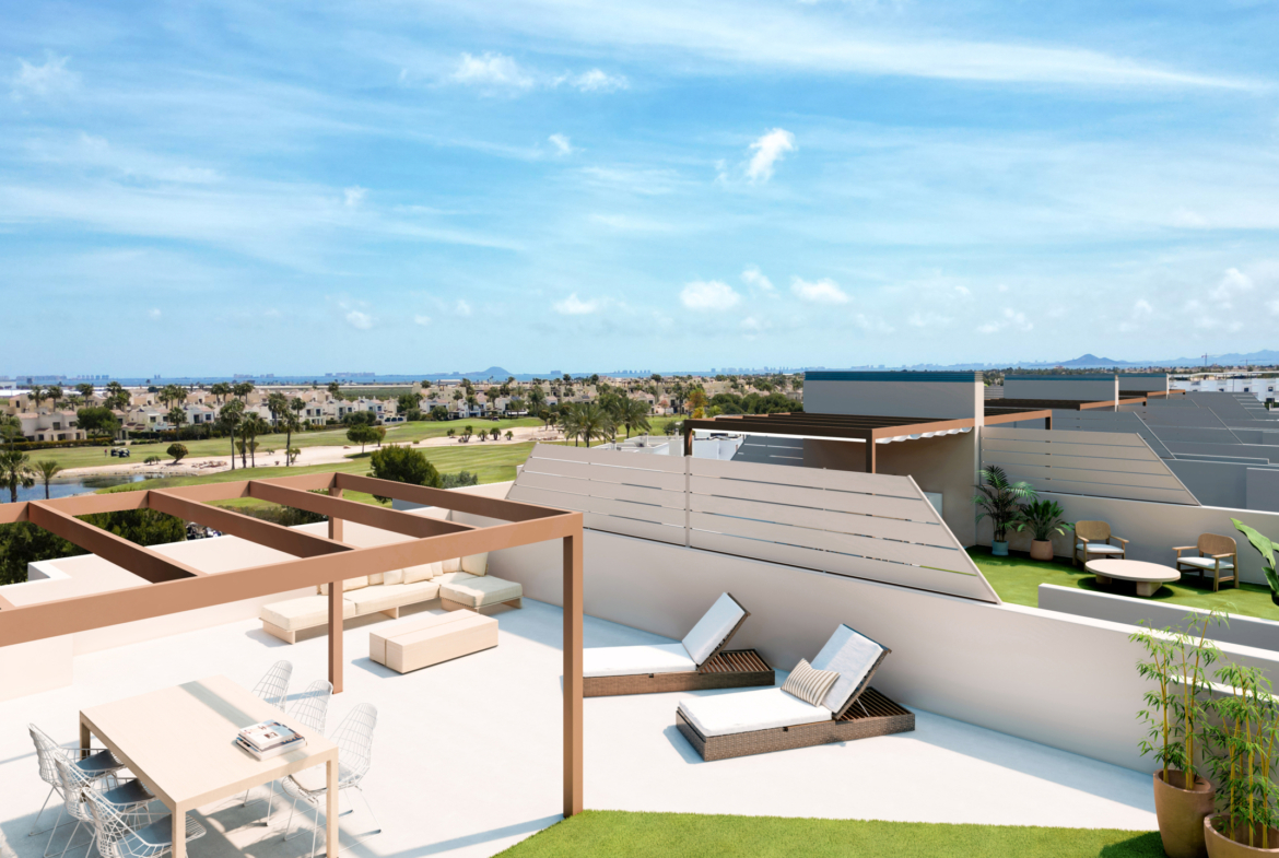 Private terrace at Roda Residences showcased by Levante Properties