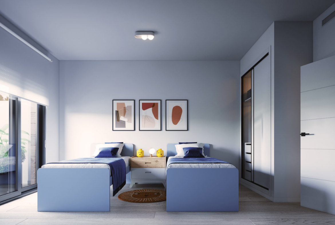 Guest bedroom in Roda Golf villa by Levante Properties