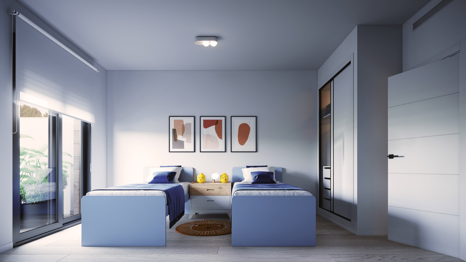 Guest bedroom in Roda Golf villa by Levante Properties