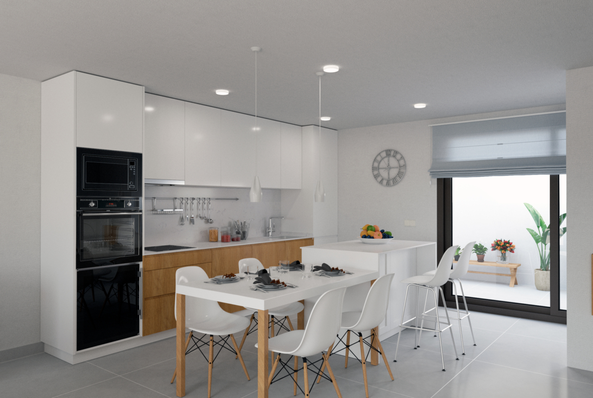 Fully equipped modern kitchen at Roda Golf villa