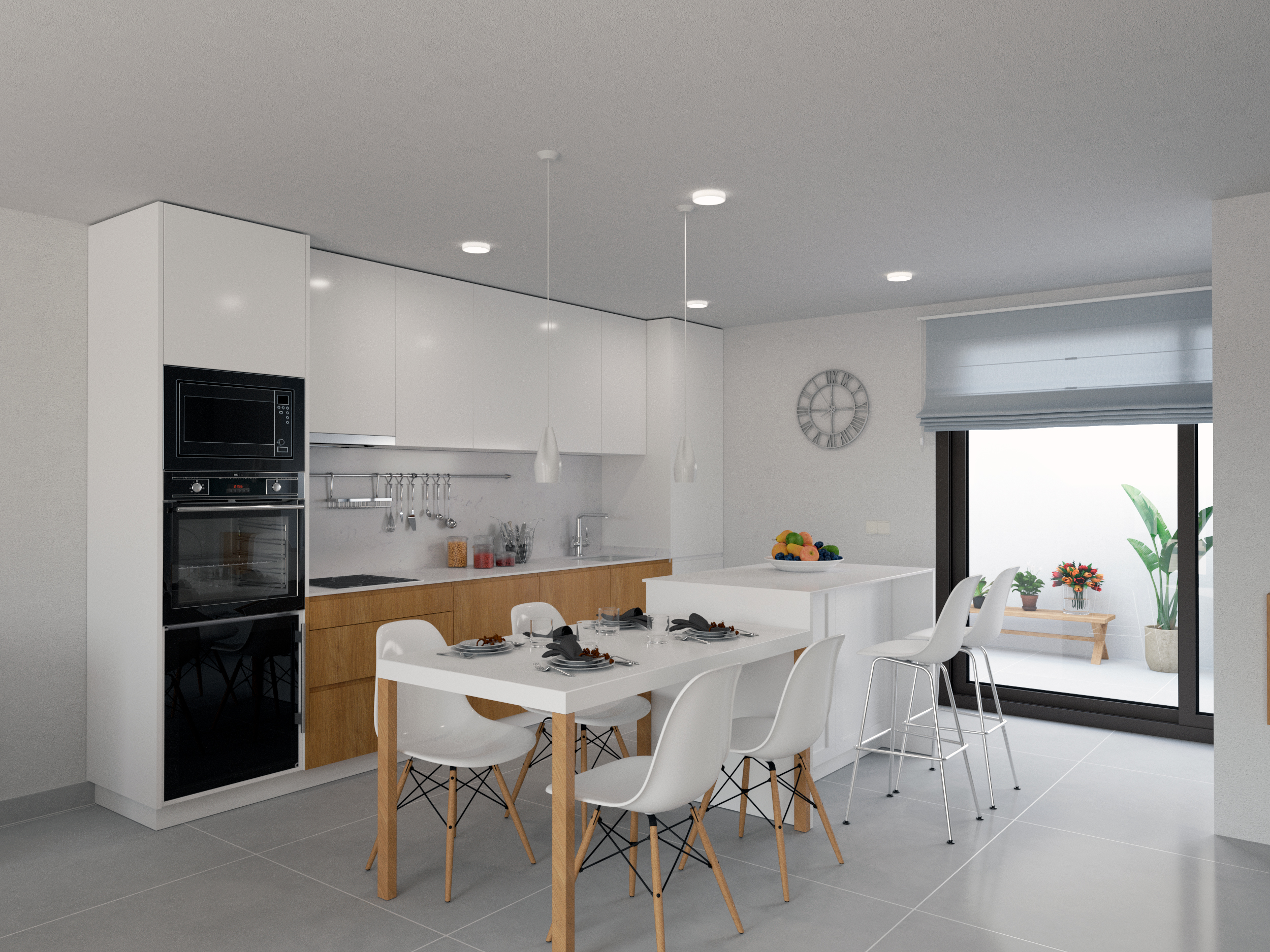 Fully equipped modern kitchen at Roda Golf villa