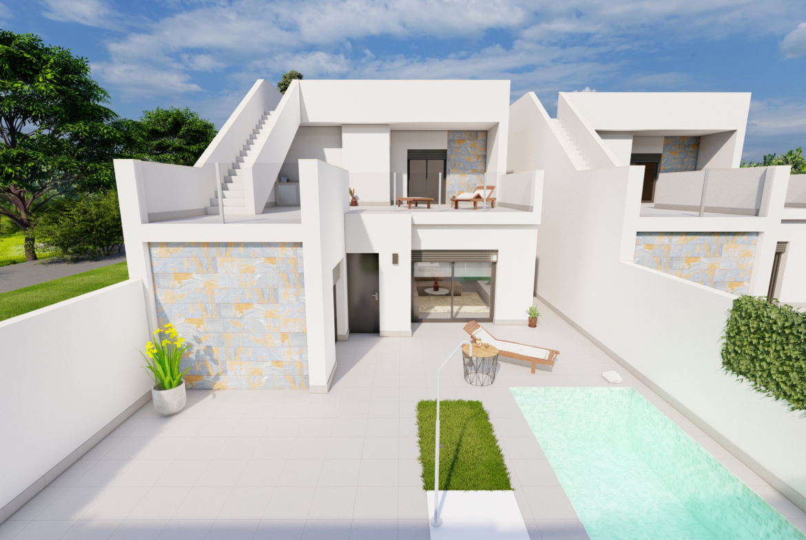 Private pool and terrace at Roda Golf villa