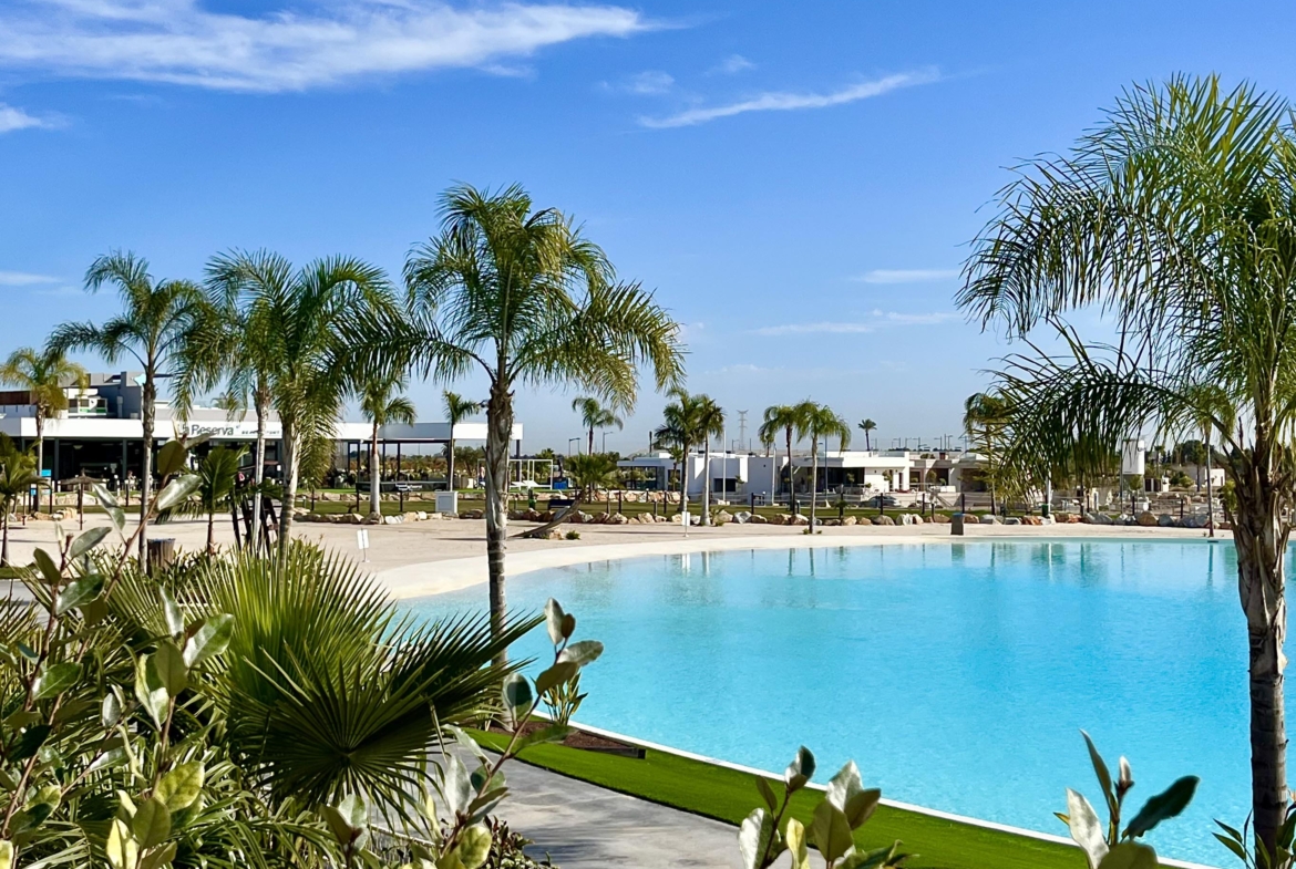 Crystal-clear lake and white sandy beaches at Santa Rosalía Lake & Life Resort by Levante Properties