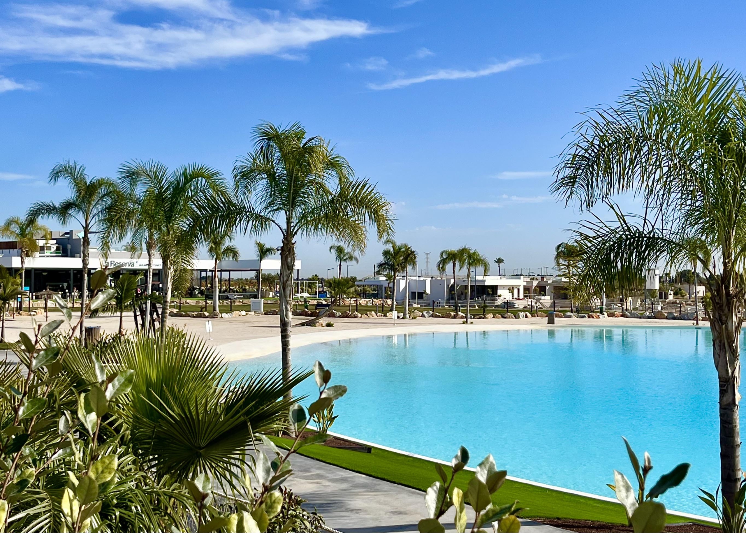 Crystal-clear lake and white sandy beaches at Santa Rosalía Lake & Life Resort by Levante Properties