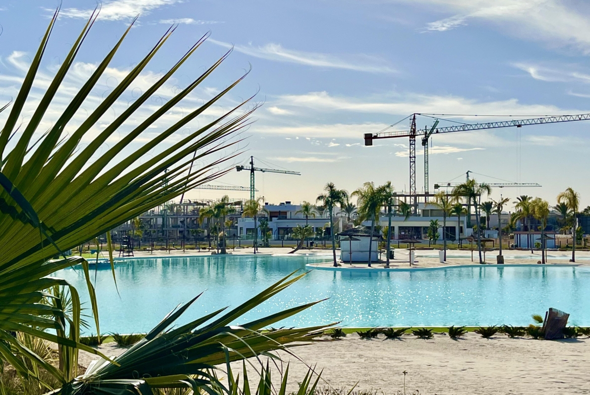 Crystal-clear lake and white sandy beaches at Santa Rosalía Lake & Life Resort by Levante Properties