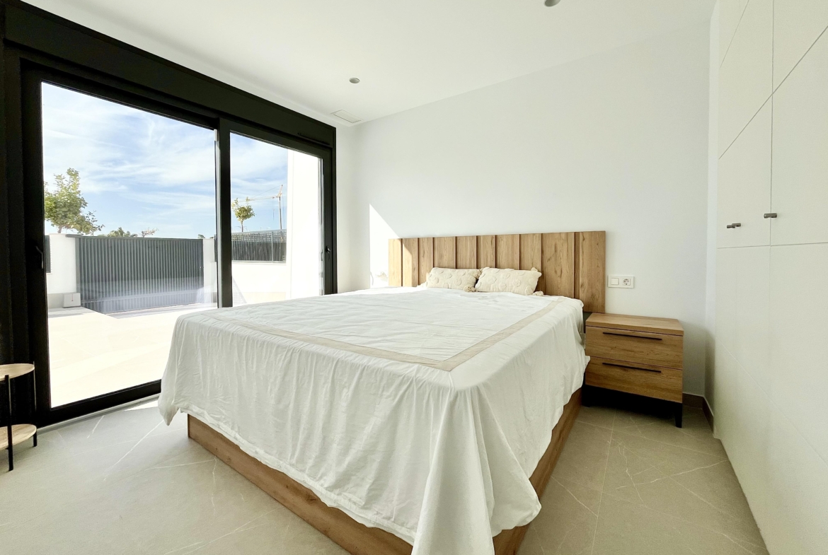 Bedroom in a luxury villa at Santa Rosalía by Levante Properties