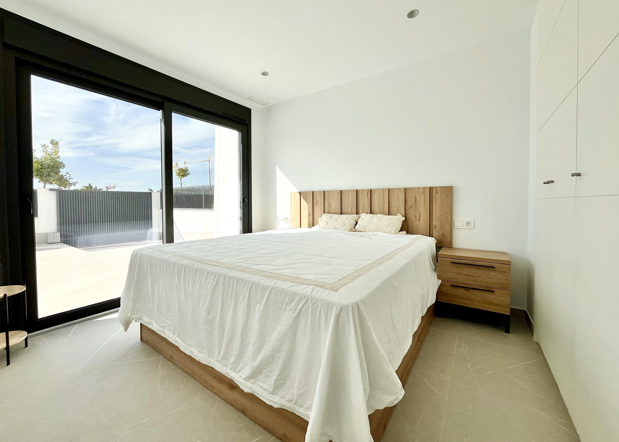 Bedroom in a luxury villa at Santa Rosalía by Levante Properties