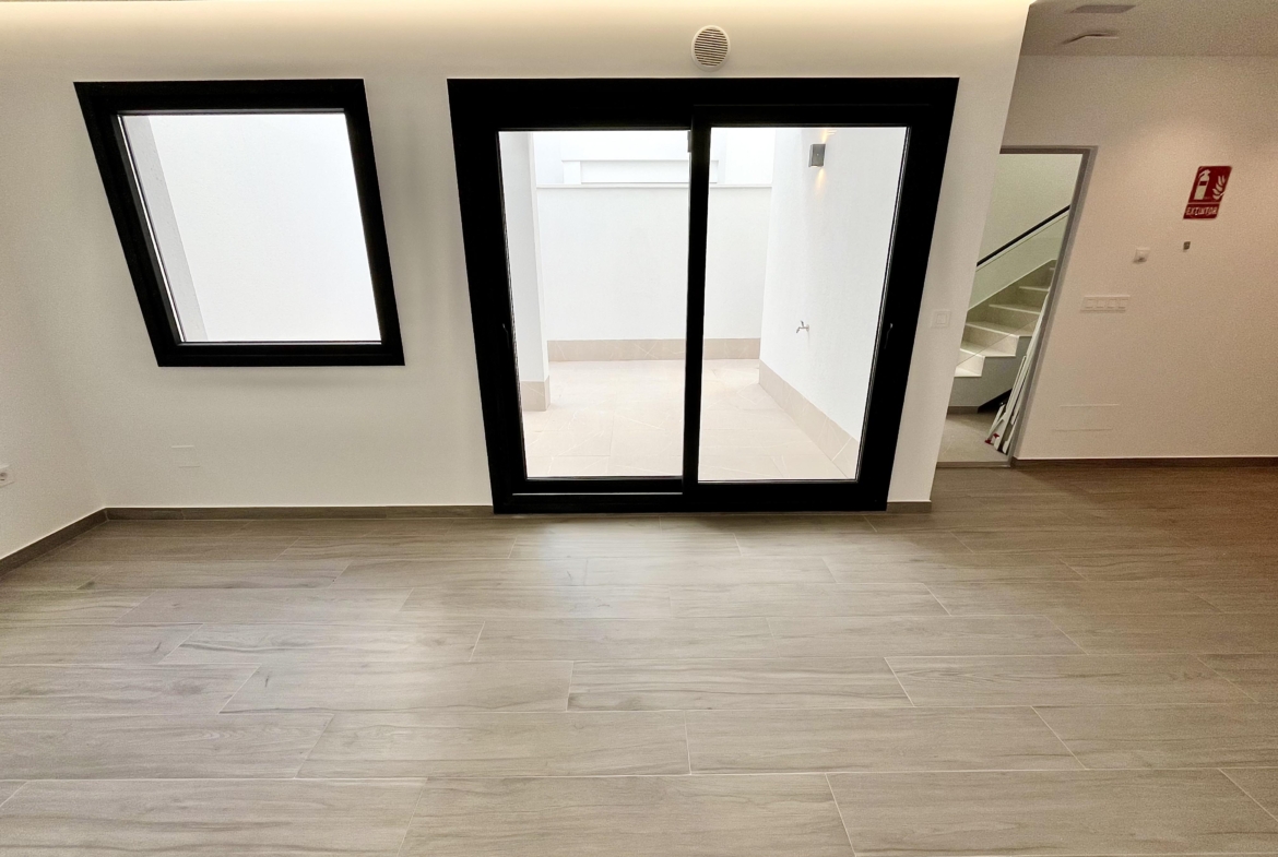 Basement living area with English patio in Villa Grosa, Santa Rosalía, Levante Properties