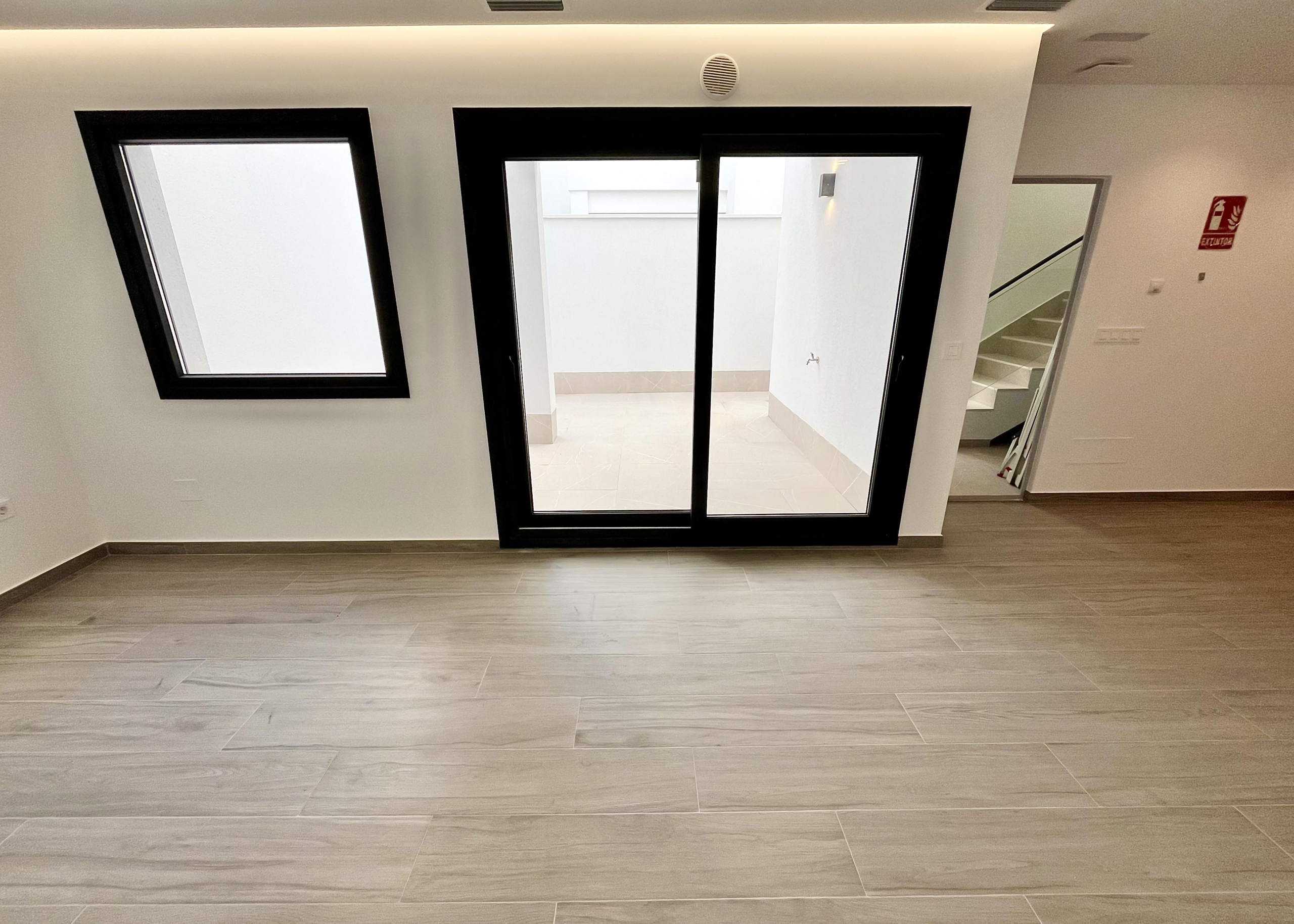 Basement living area with English patio in Villa Grosa, Santa Rosalía, Levante Properties