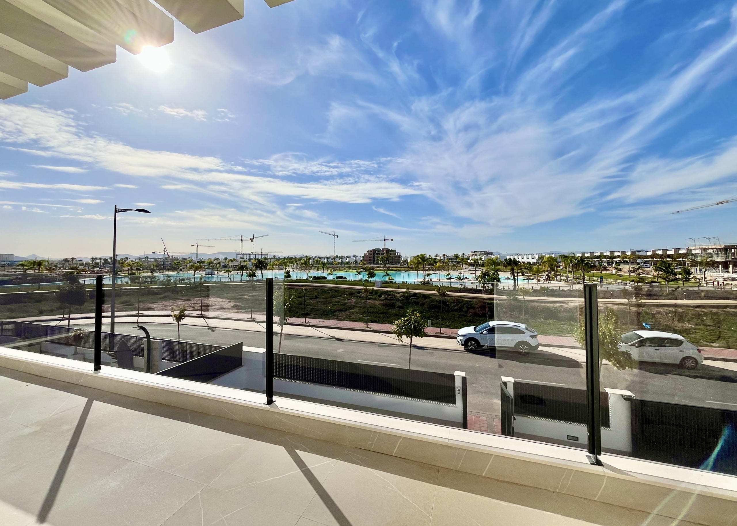 Master bedroom with terrace and lake views in Villa Grosa, Santa Rosalía, Levante Properties