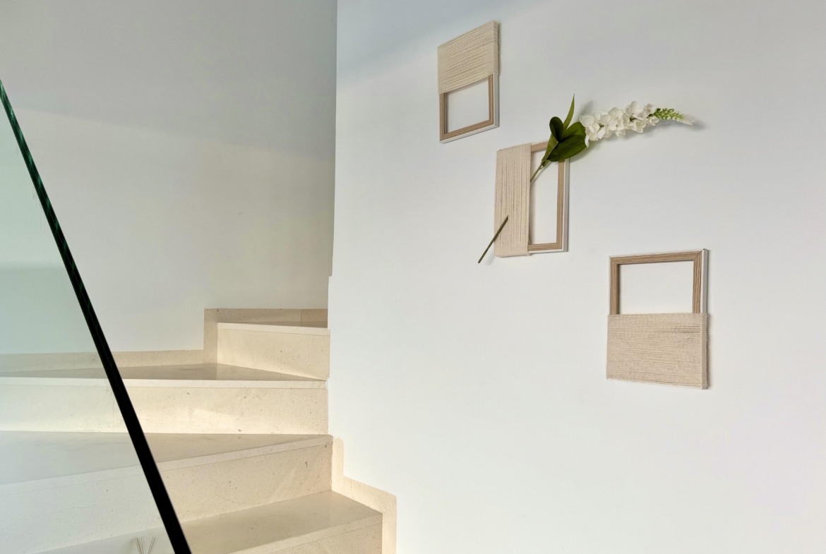 Open-plan living and dining area of Lavanda villa in Santa Rosalia by Levante Properties