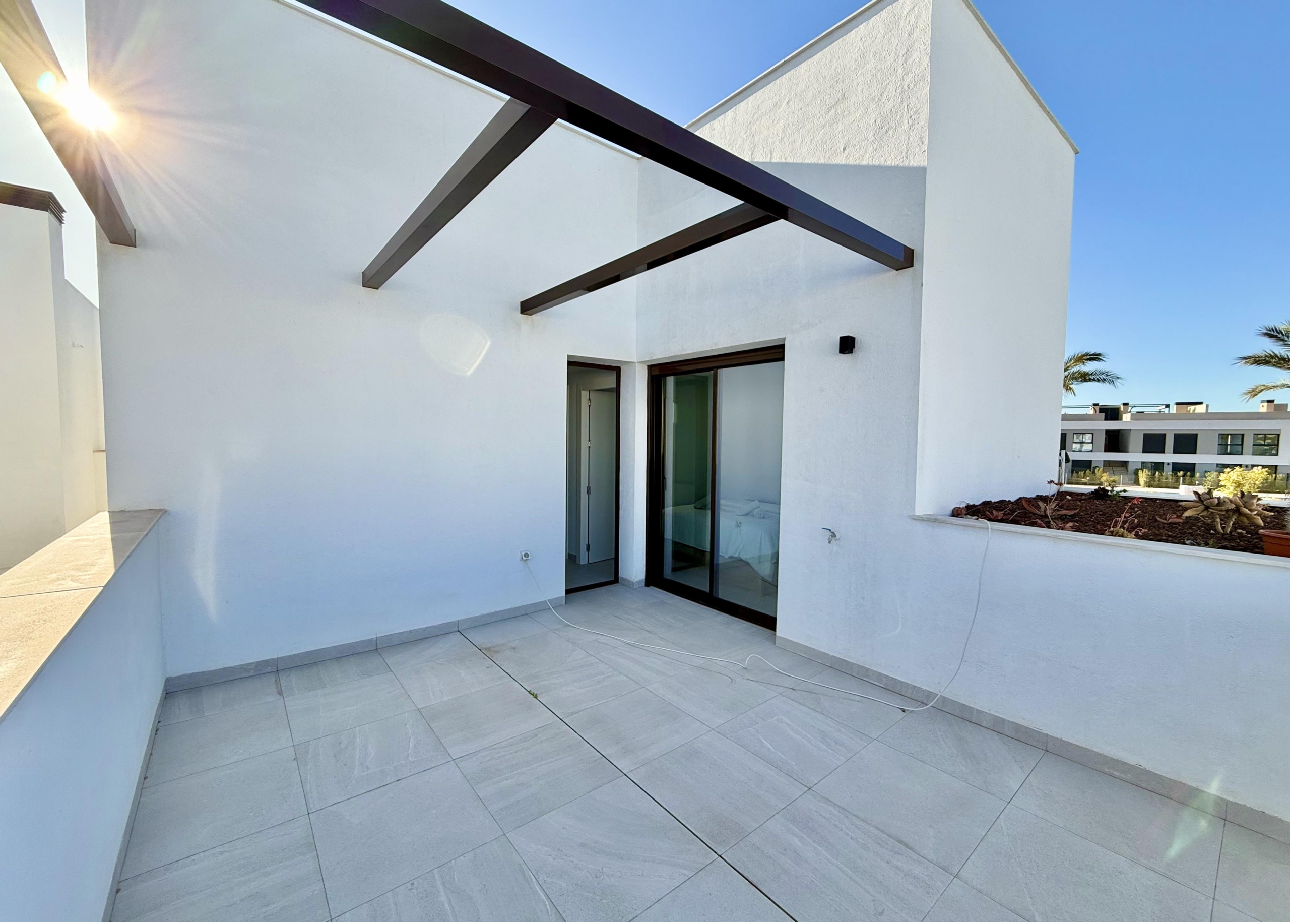 West-facing terrace of Lavanda villa at Santa Rosalia by Levante Properties