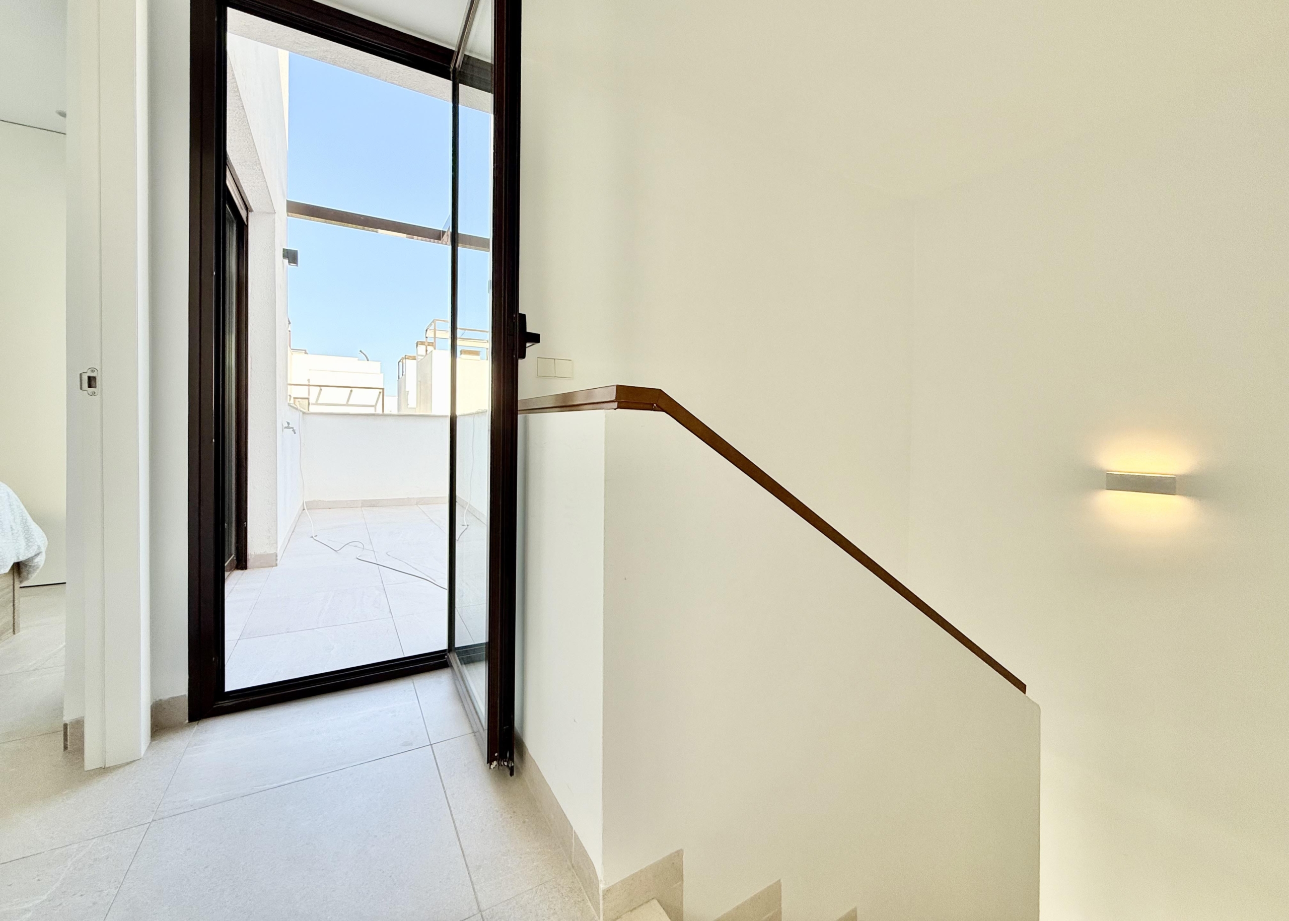 West-facing terrace of Lavanda villa at Santa Rosalia by Levante Properties