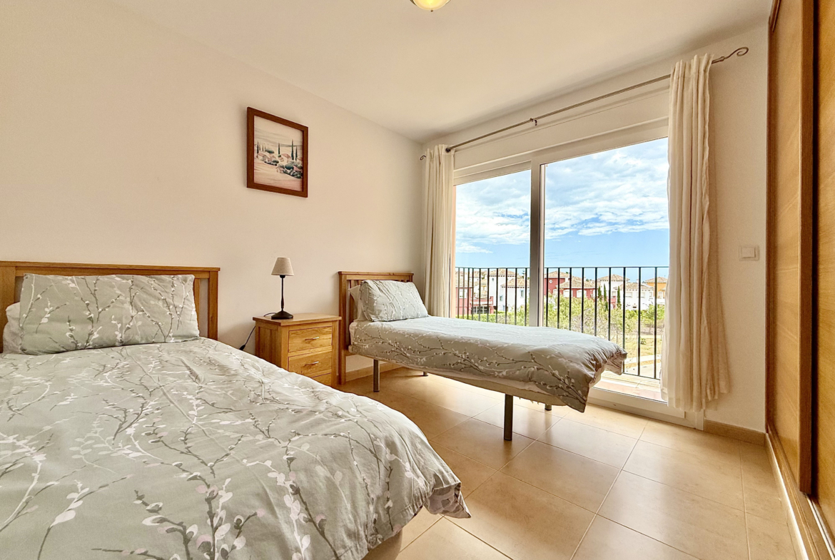 Third bedroom flexible space Mar Menor Golf Resort penthouse Levante Properties