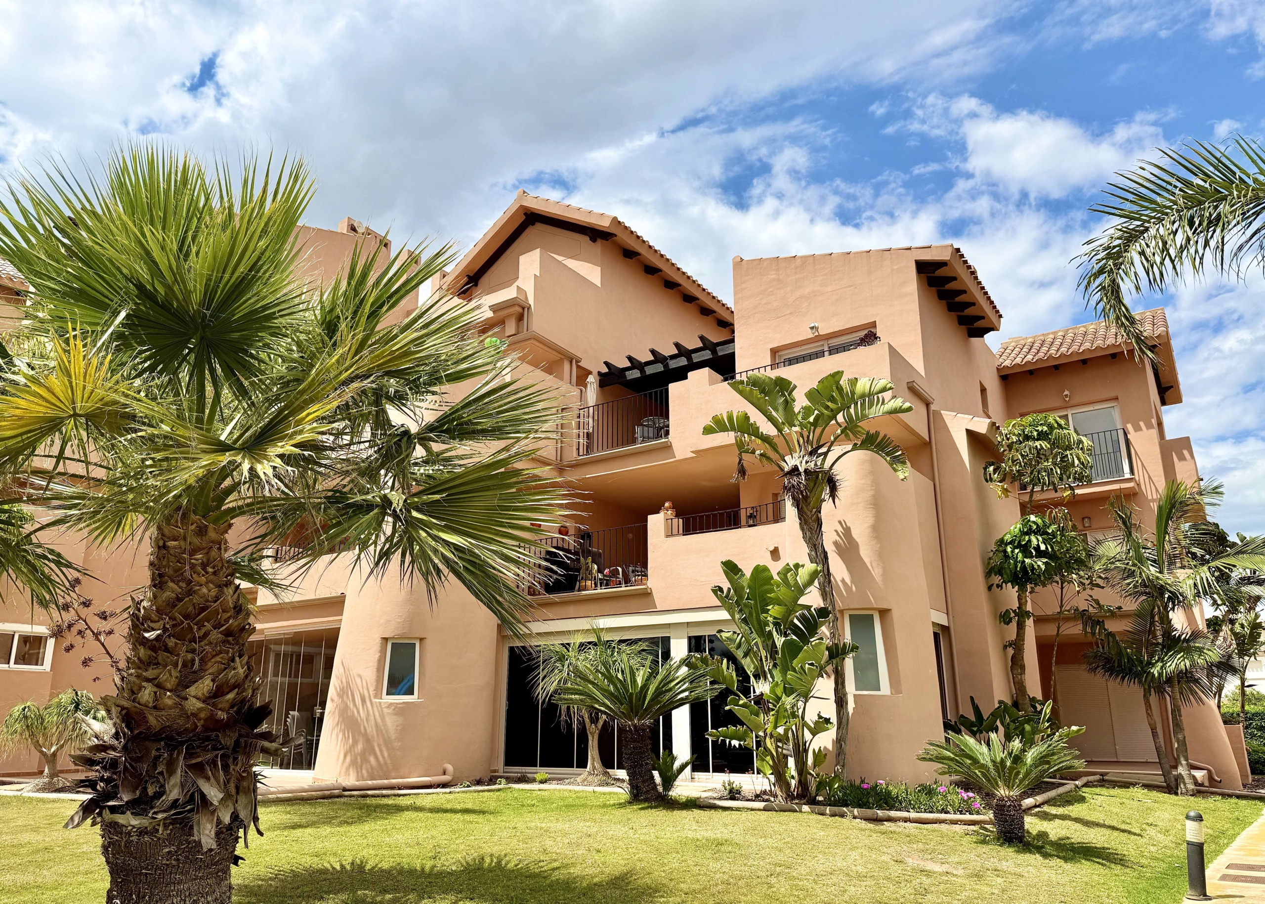 Luxury 3-bedroom penthouse exterior at Mar Menor Golf Resort by Levante Properties