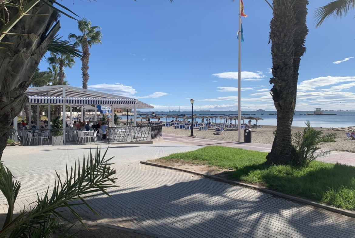 Outdoor café near Los Alcázares beach