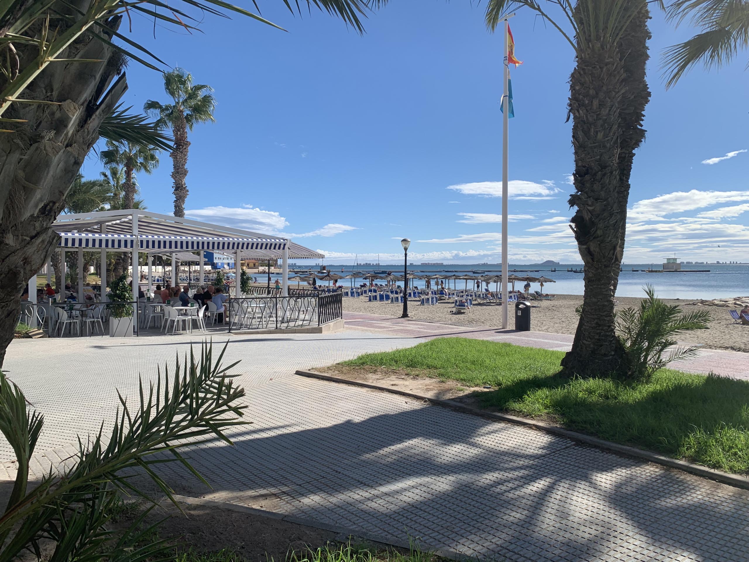 Outdoor café near Los Alcázares beach
