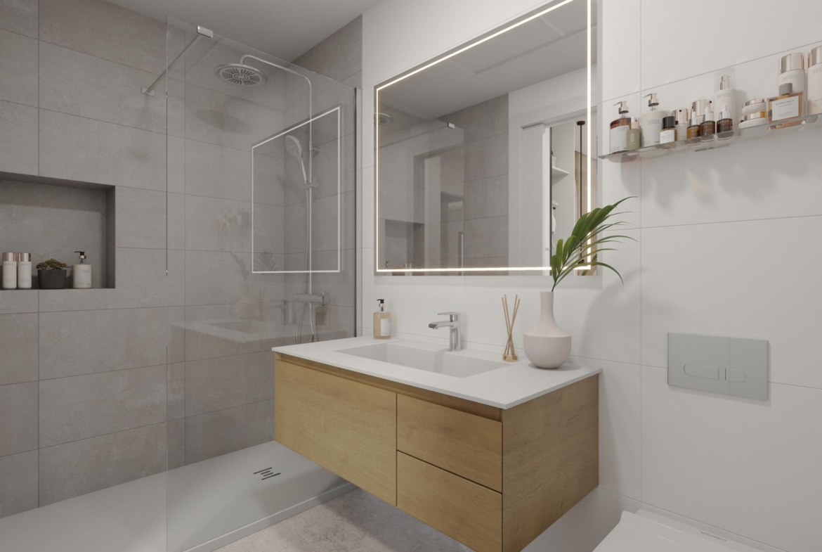 Family bathroom of L.A. Beach Villa, Los Alcázares