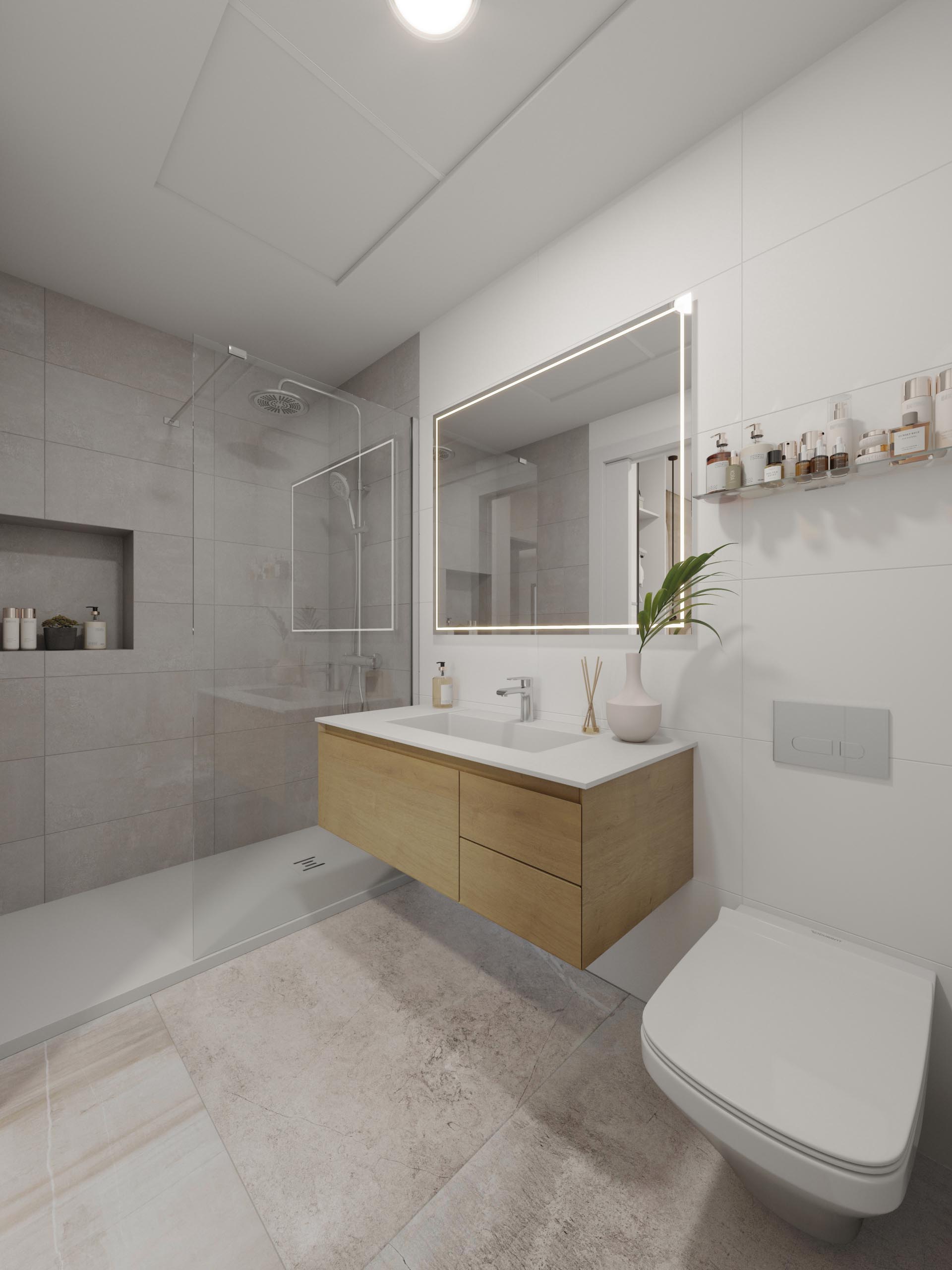 Family bathroom of L.A. Beach Villa, Los Alcázares