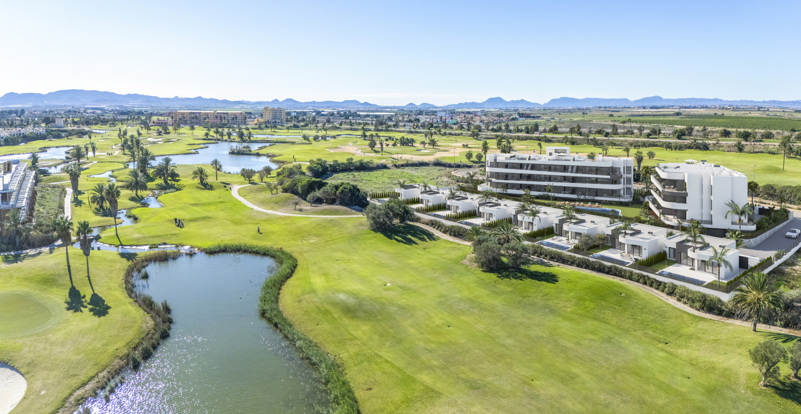 Aerial view of Apartments La Serena Golf by Levante Properties