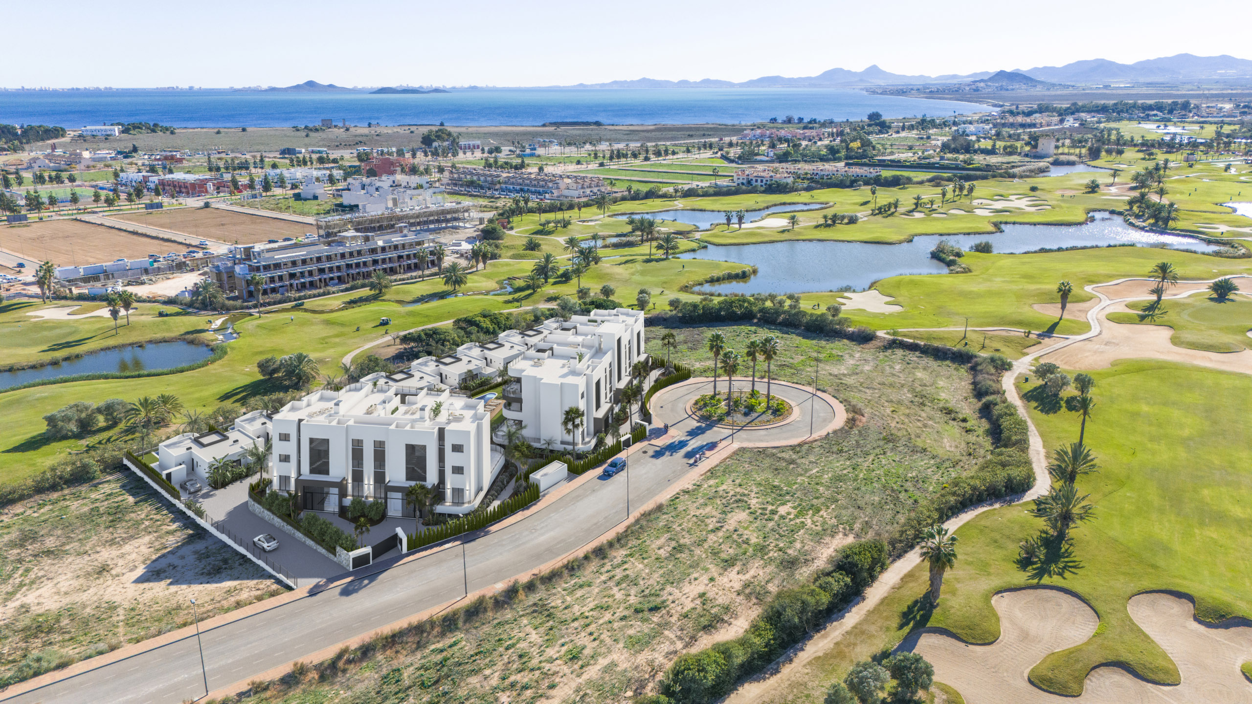 Aerial view of Apartments La Serena Golf by Levante Properties