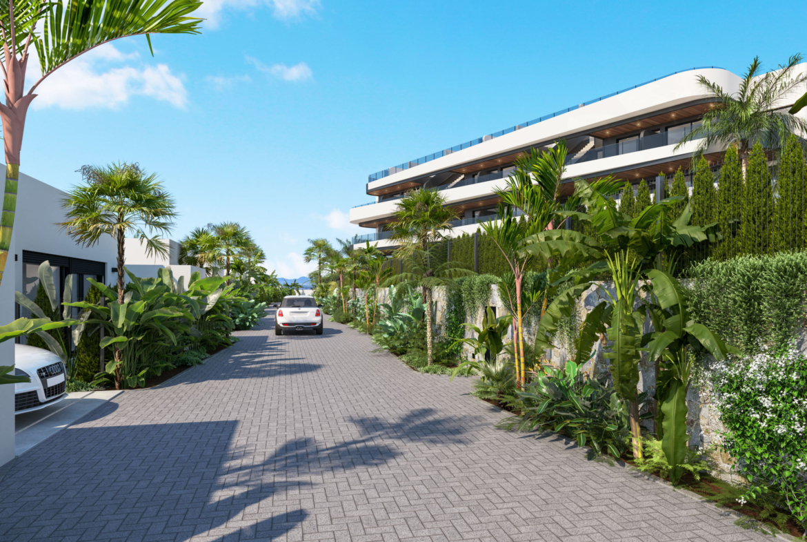 Street view of Apartments La Serena Golf by Levante Properties