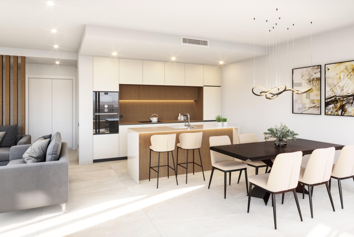 Modern kitchen in La Serena Golf villa
