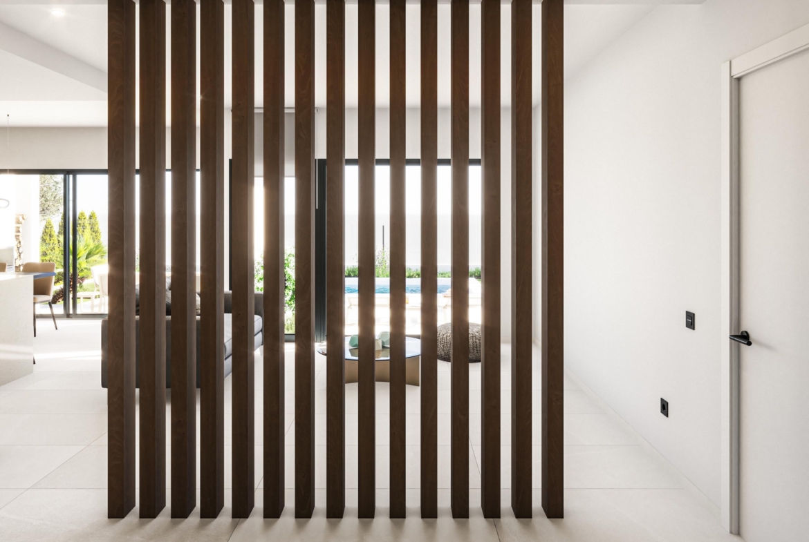 Bright living room in La Serena Golf villa