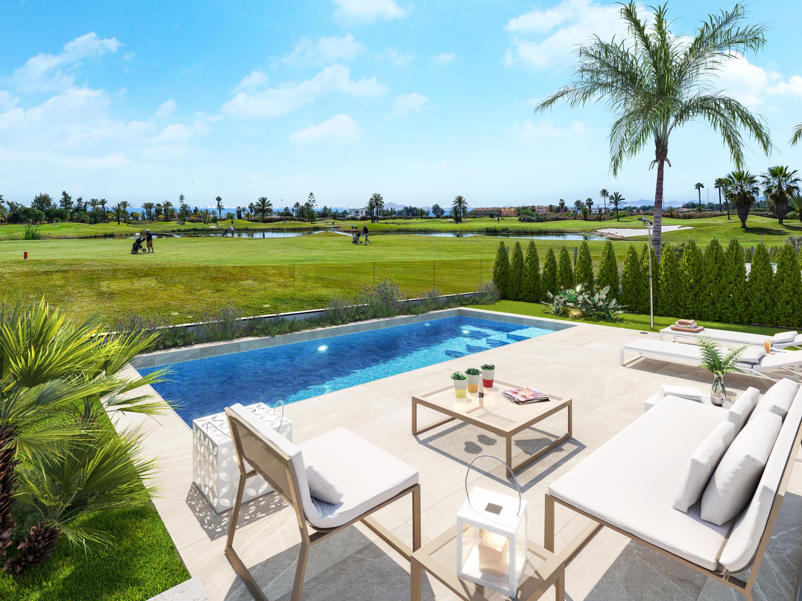 Private swimming pool at La Serena Golf villa