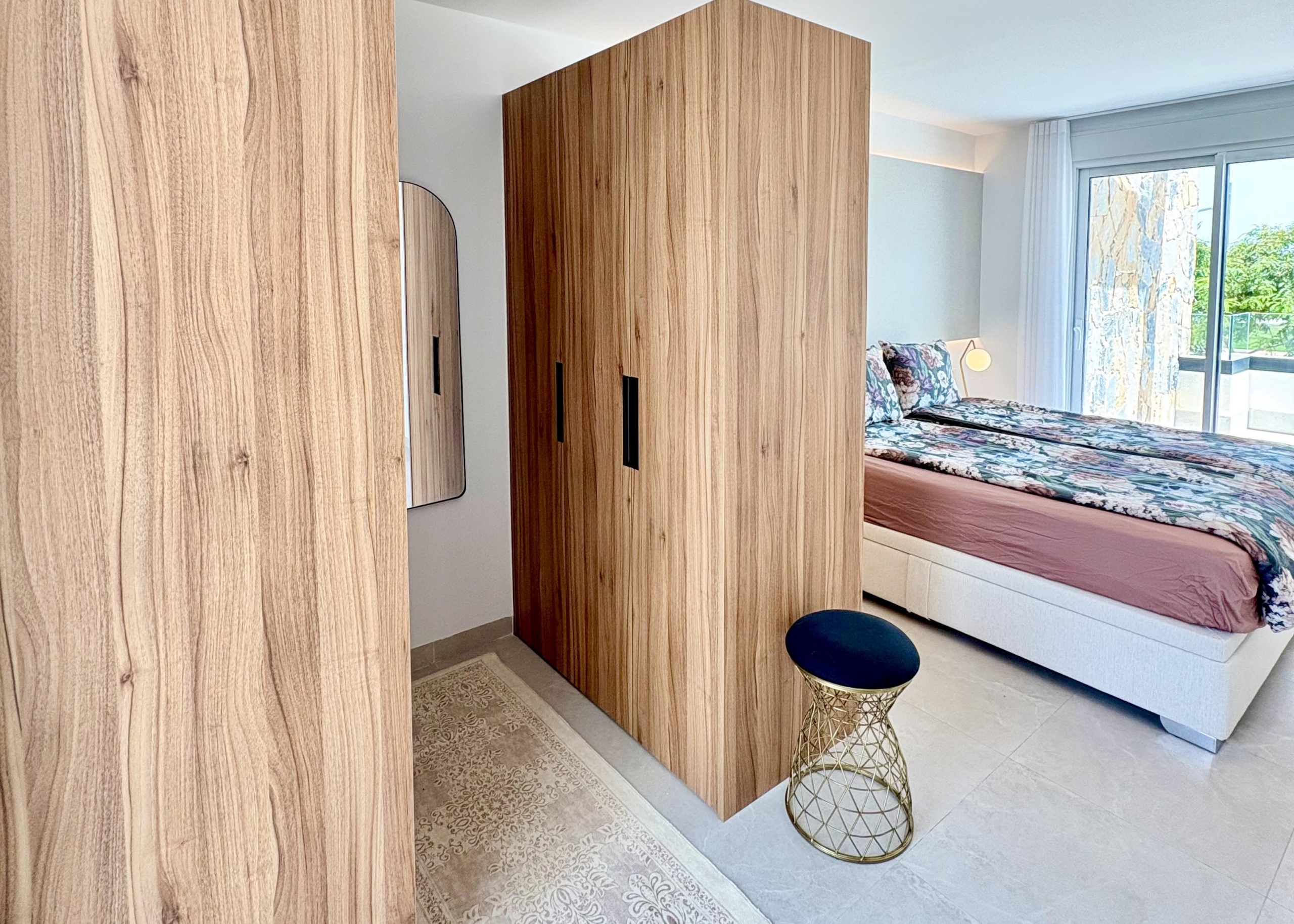 Bright and stylish bedroom in Villa Almendro, designed for comfort and relaxation.