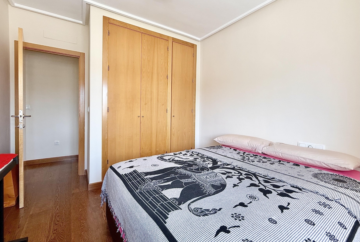 Double bedrooms with fitted wardrobes in a Levante Properties villa at Mar Menor Golf Resort.