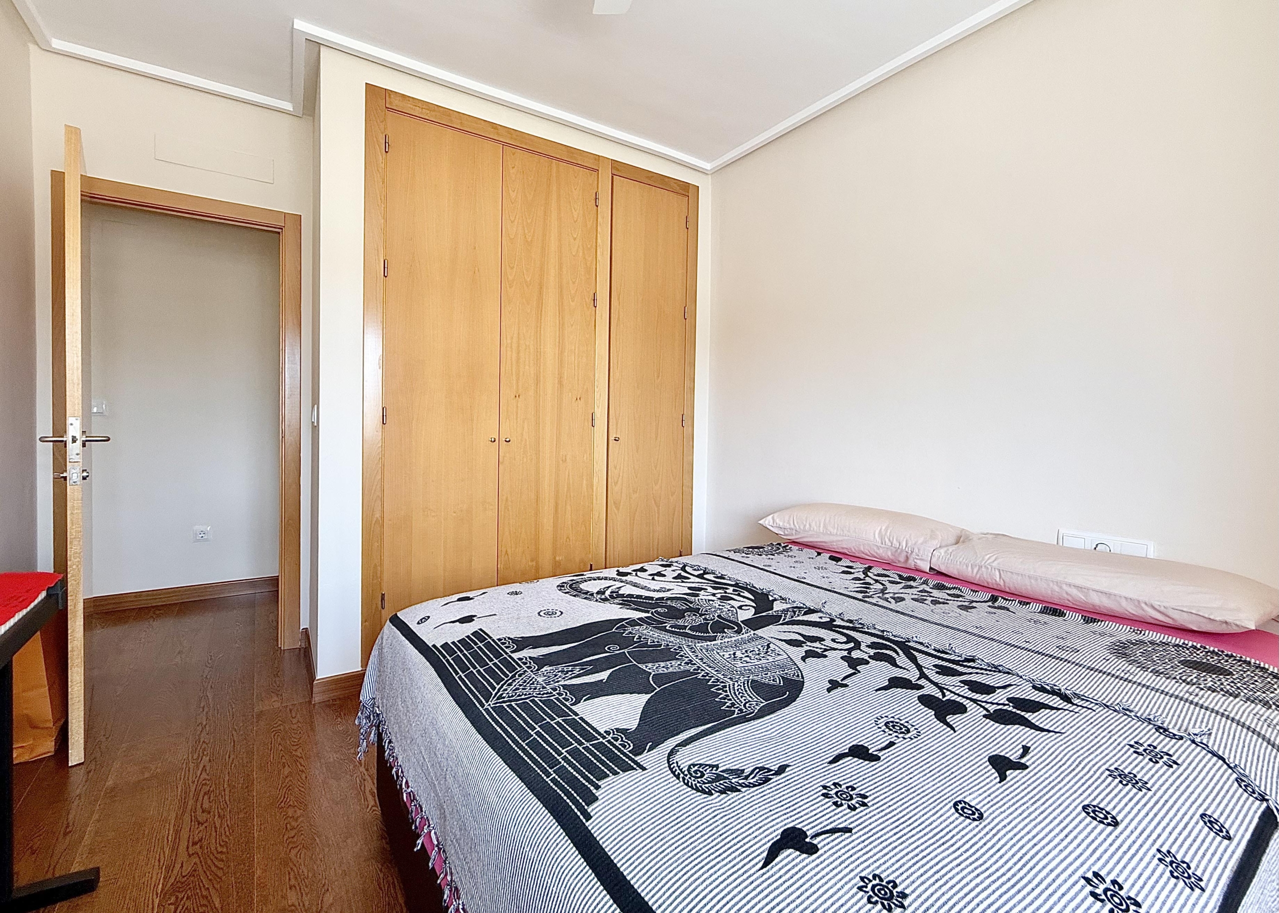 Double bedrooms with fitted wardrobes in a Levante Properties villa at Mar Menor Golf Resort.