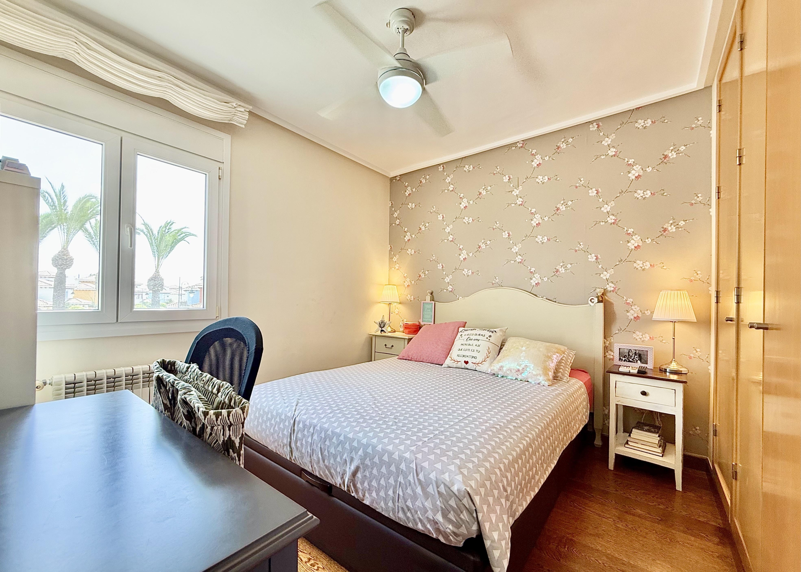 Double bedrooms with fitted wardrobes in a Levante Properties villa at Mar Menor Golf Resort.