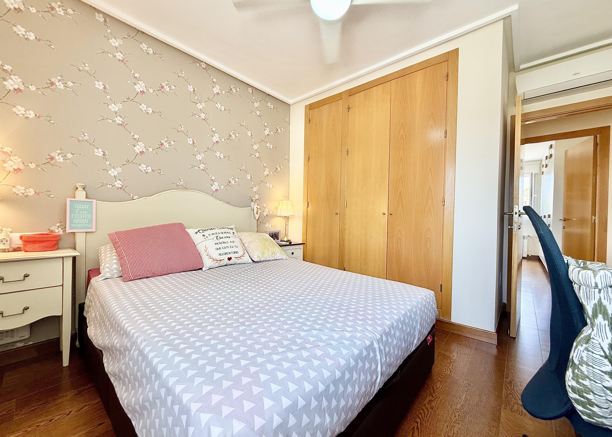 Double bedrooms with fitted wardrobes in a Levante Properties villa at Mar Menor Golf Resort.