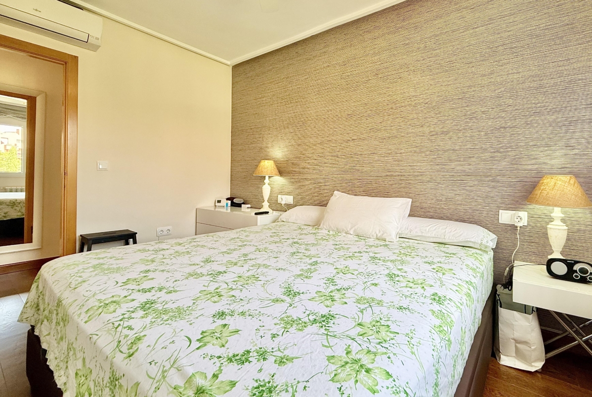 Double bedrooms with fitted wardrobes in a Levante Properties villa at Mar Menor Golf Resort.