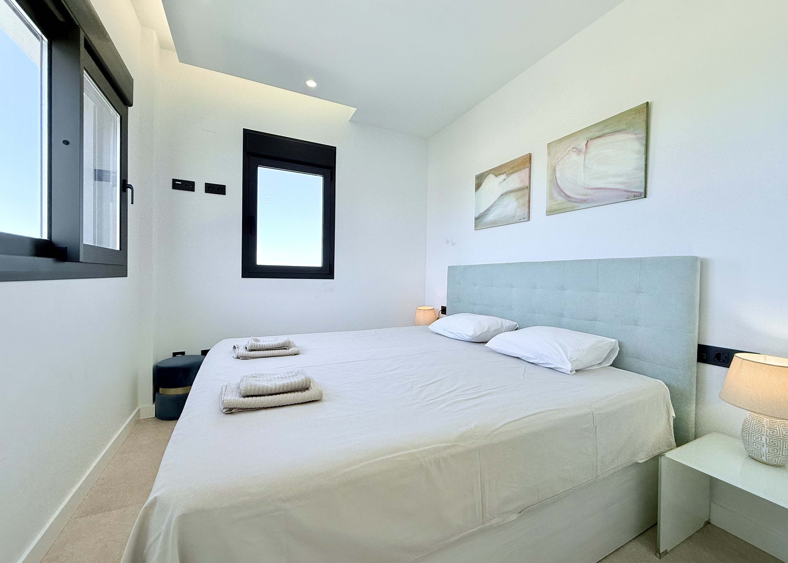 Double bedroom in Mirador apartment with natural light