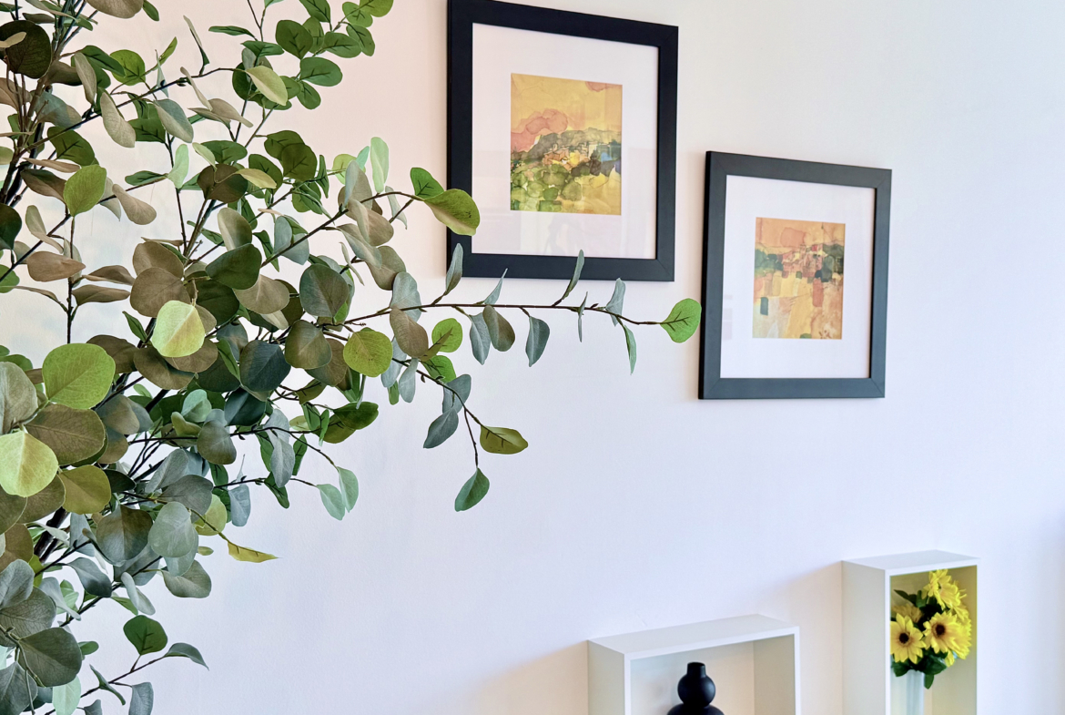 Contemporary living room in Mar Menor Golf Resort penthouse with terrace access